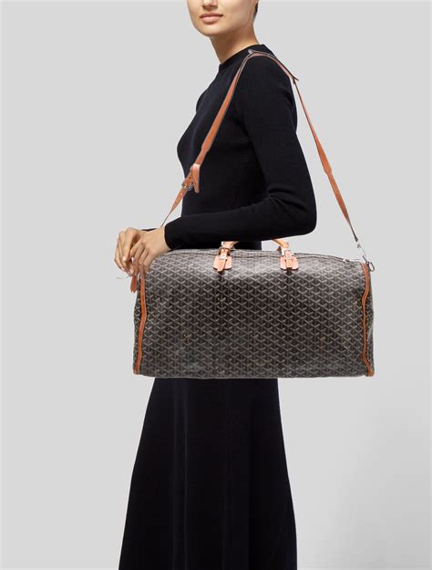 goyard croisiere 60|GOYARD Goyardine Croisiere 60 Black 723992 .